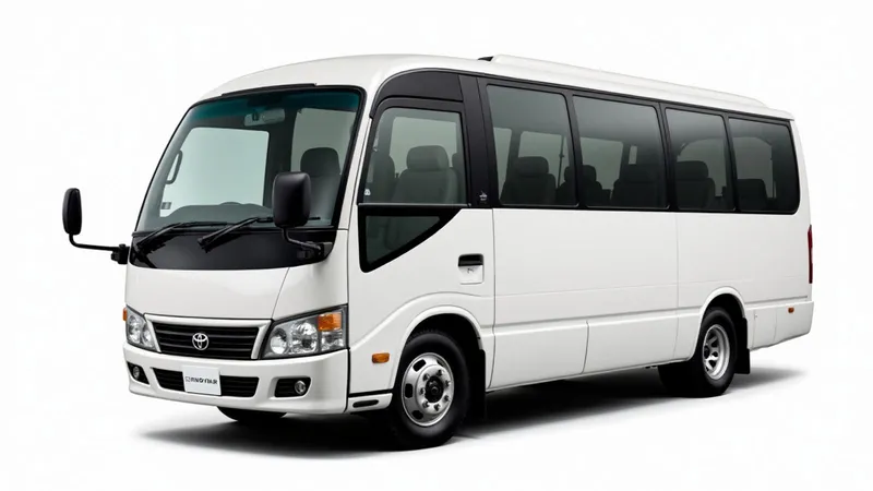 Toyota Coaster 25-seater minibus, staff transport and group tours